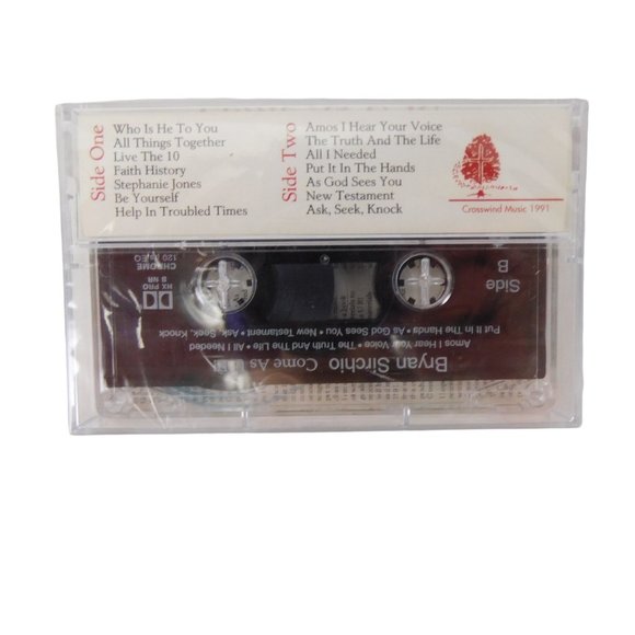 Bryan Sirchio Come As U R ! Cassette Tape 1991 - Picture 2 of 3